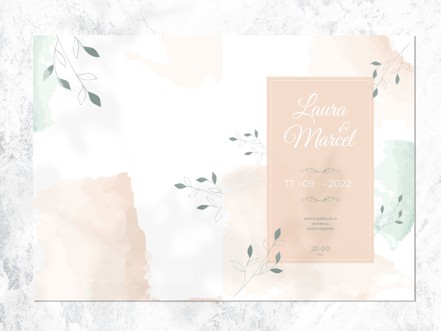 Invitatie nunta model Laura