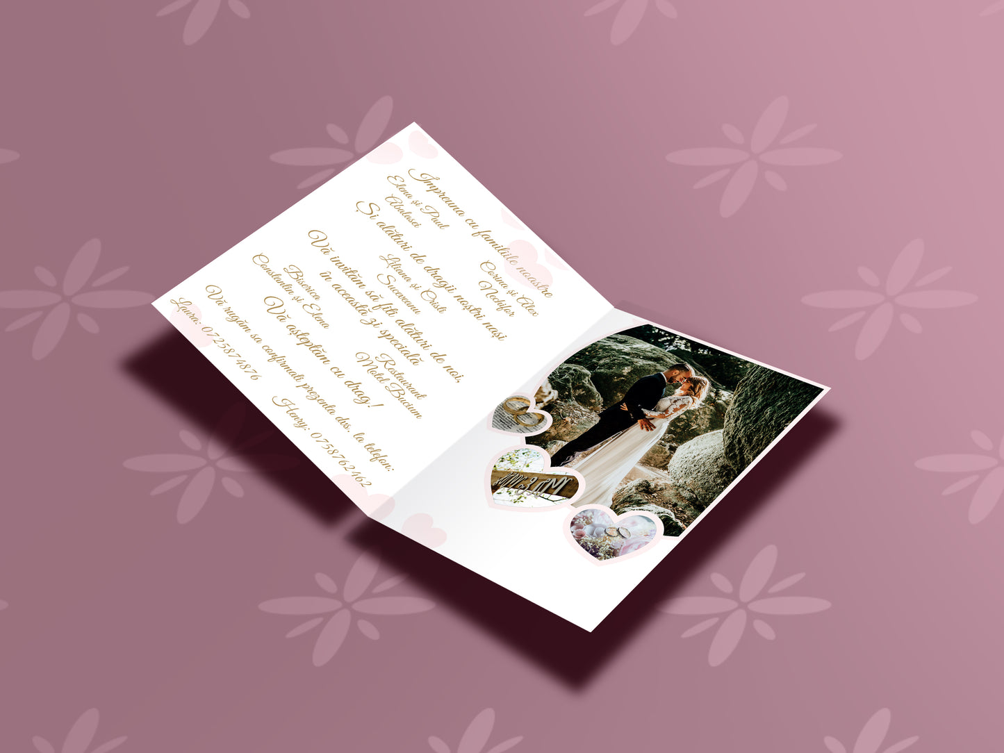 Invitatie cu poza Always and Forever
