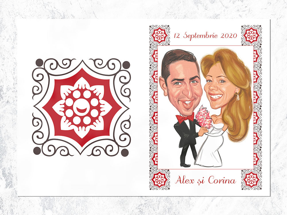 Invitatie cu poza Cartoon touch