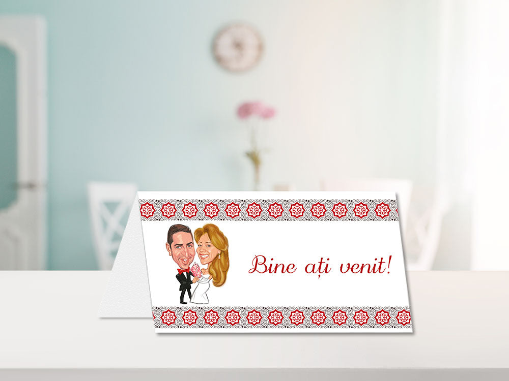 Invitatie cu poza Cartoon touch
