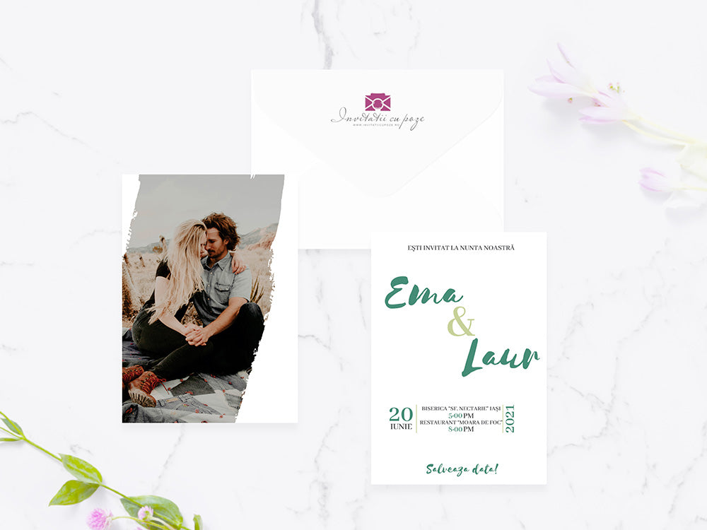 Invitatie cu poze Green Story