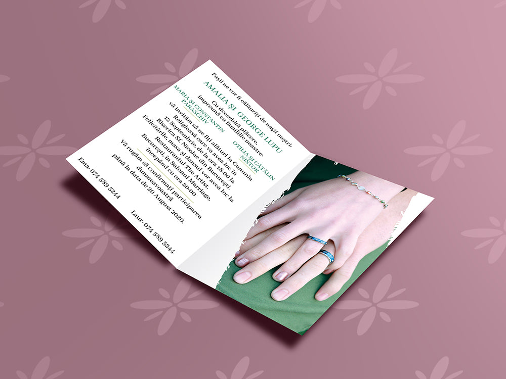 Invitatie cu poze Green Story